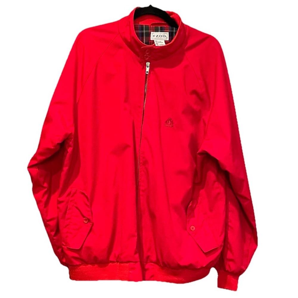 IZOD Vintage Red Harrington‎ Jacket - Men's XL